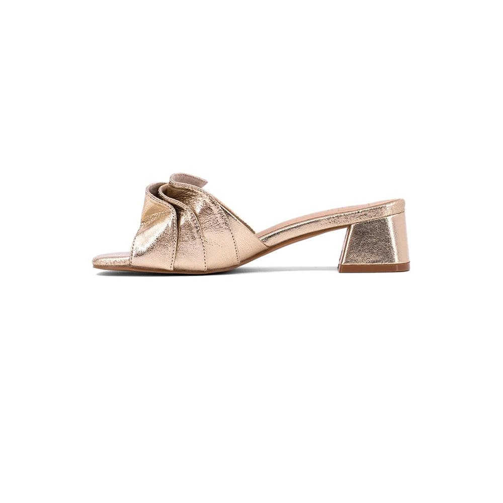 Shu Shop Frances Metallic Block Heel Sandals 3