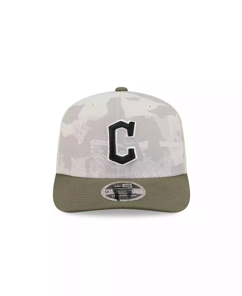 New Era Men's Light Beige/Olive Cleveland Guardians 2025 Armed Forces Day 9SEVENTY Adjustable Hat 3
