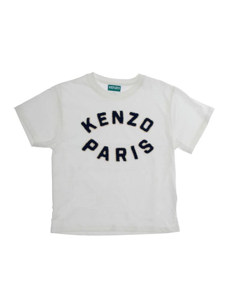 Kenzo Kenzo Kids Logo Printed Crew Neck T-Shirt