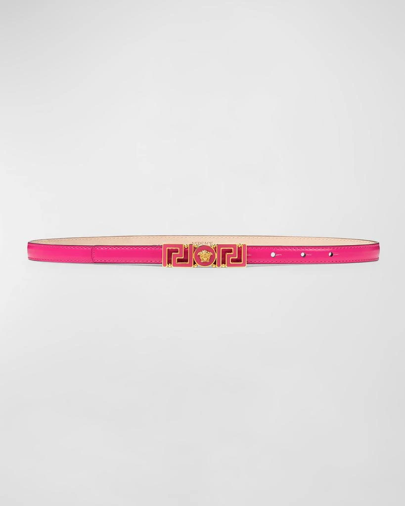 Versace Greca Medusa Pink Belt Versace Pink Medusa Leather Belt Versace main image 3
