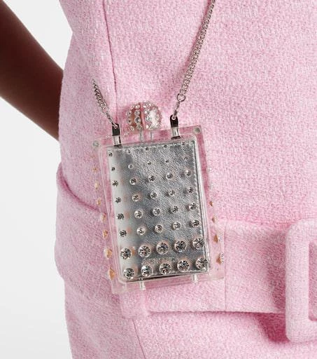 Aquazzura Tequila Mini crystal-embellished clutch 2