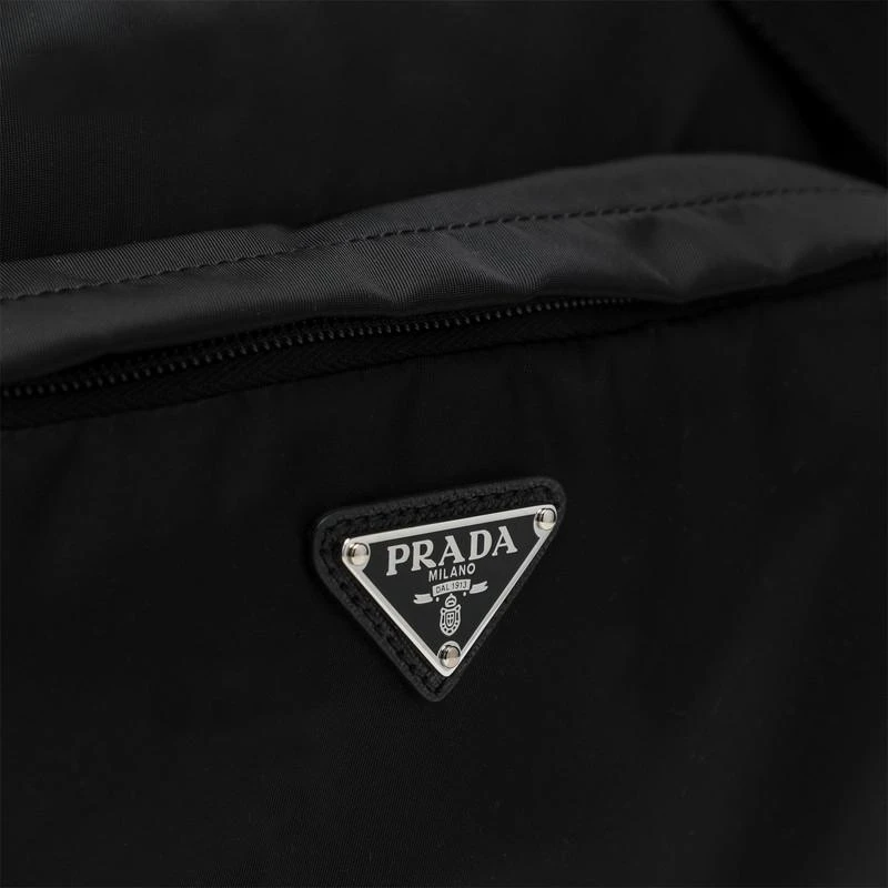 Prada Large black crossbody bag in Re-Nylon and Saffiano 6