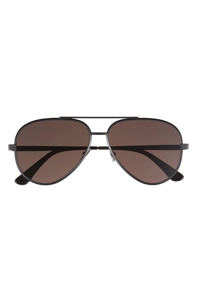 Yves Saint Laurent Aviator Sunglasses 60mm Saint Laurent CLASSIC 11 ZERO Brow Bar Aviator Sunglasses  main image 4