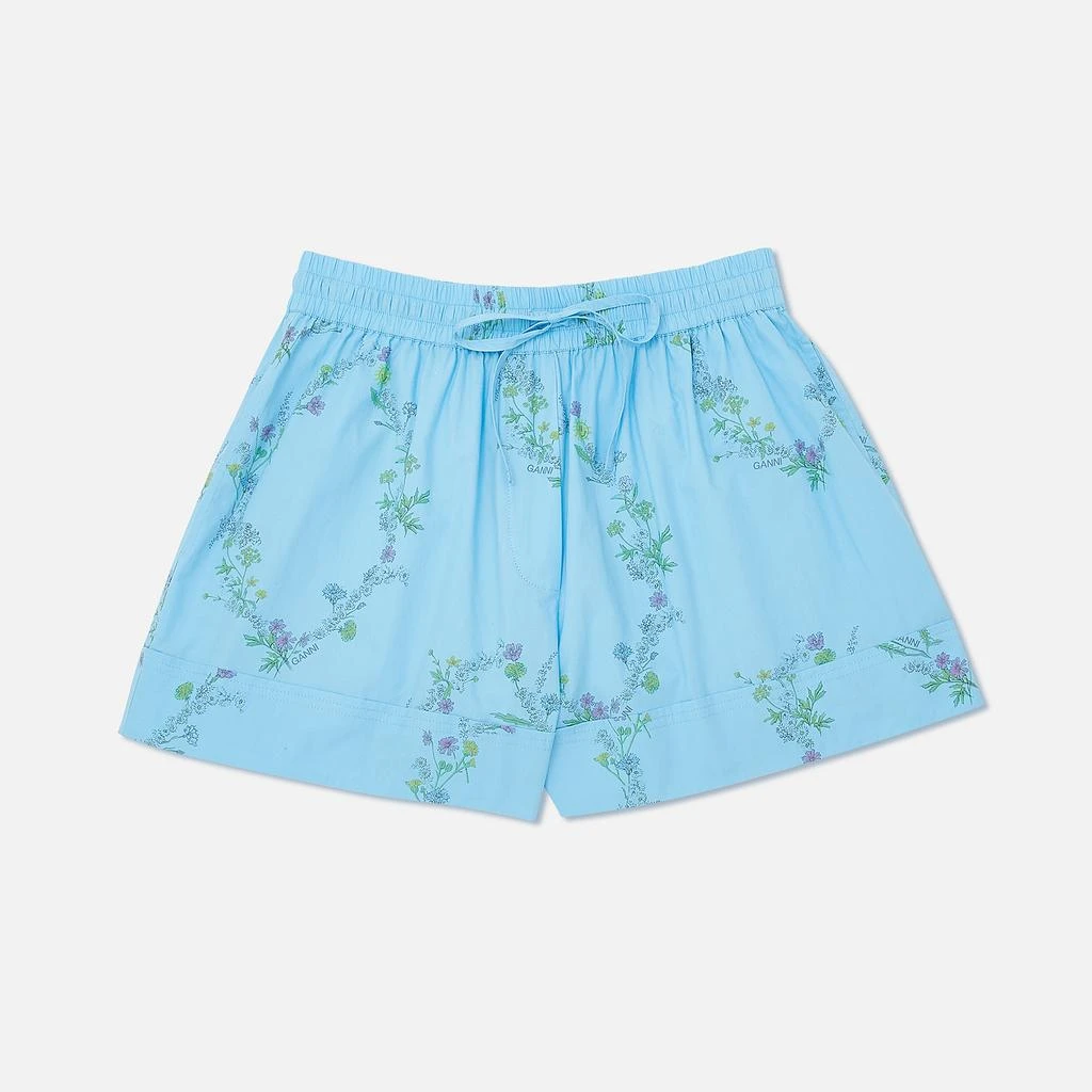 Ganni x Coggles Floral-Print Organic Cotton Shorts 5