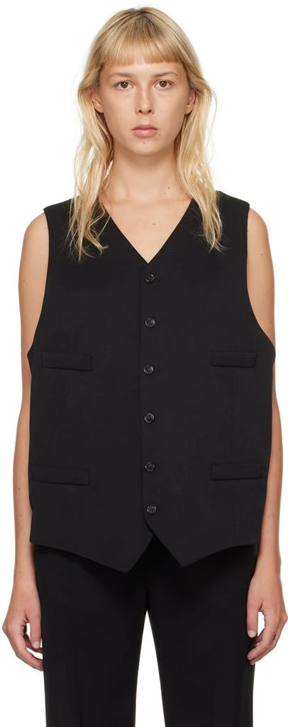 MM6 Black Tailoring Vest 1