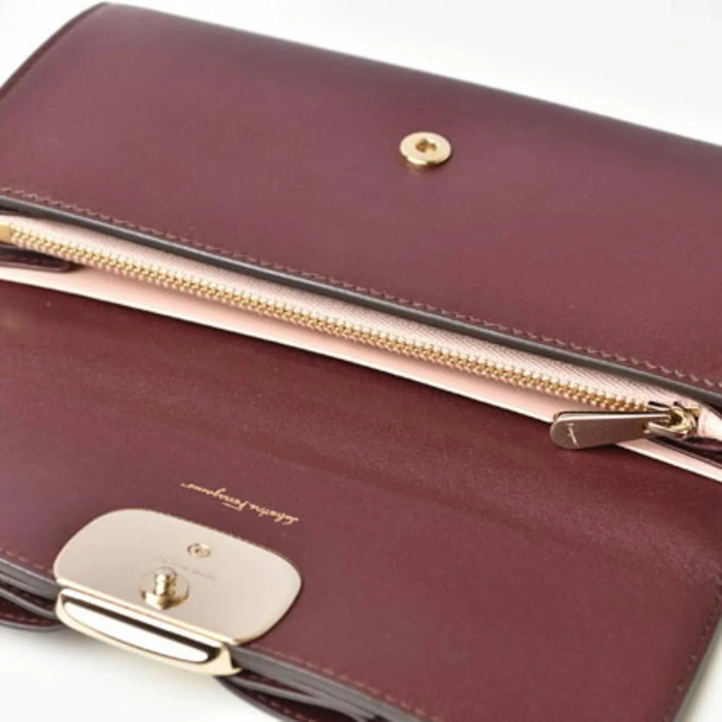 Salvatore Ferragamo Leather Long Wallet (Bi-Fold) (Pre-Owned) 4