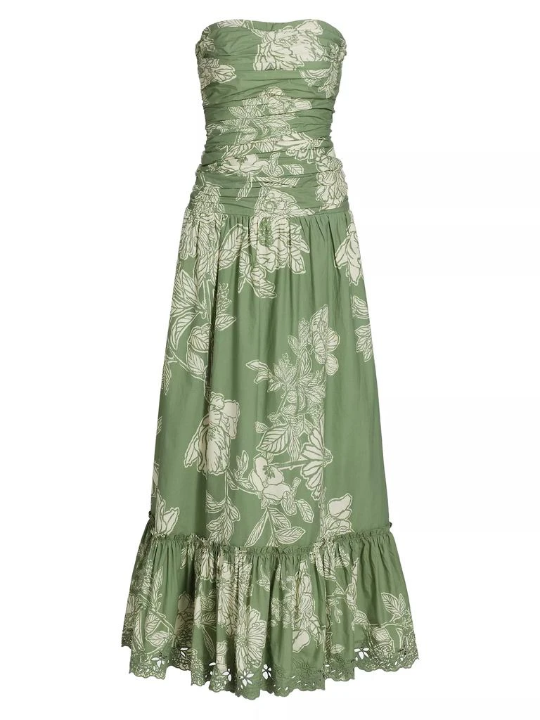 Hemant & Nandita Floral Cotton Off-The-Shoulder Maxi Dress 1