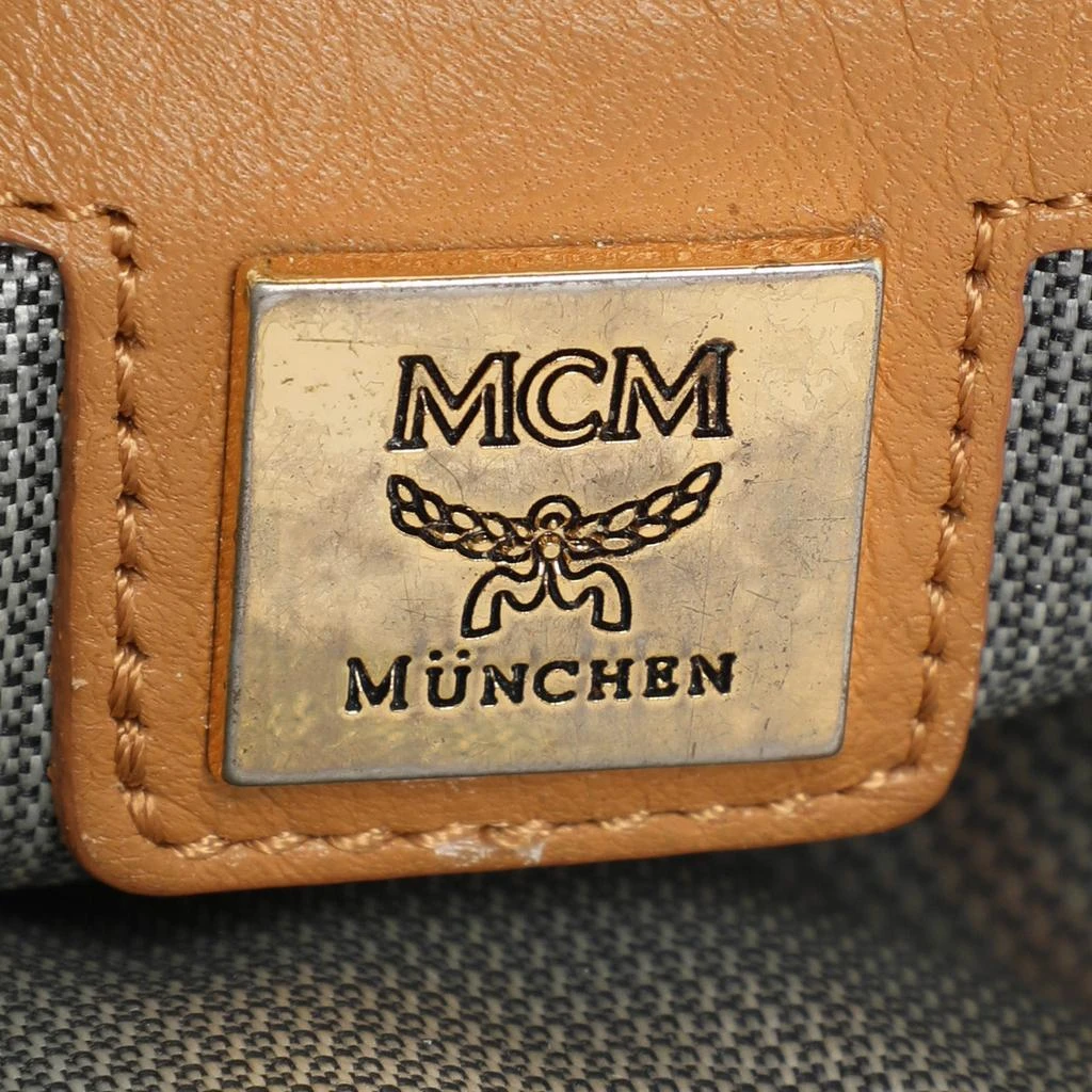 MCM MCM Cognacn Visetos Coated Canvas and Leather Studs Stark Backpack 23