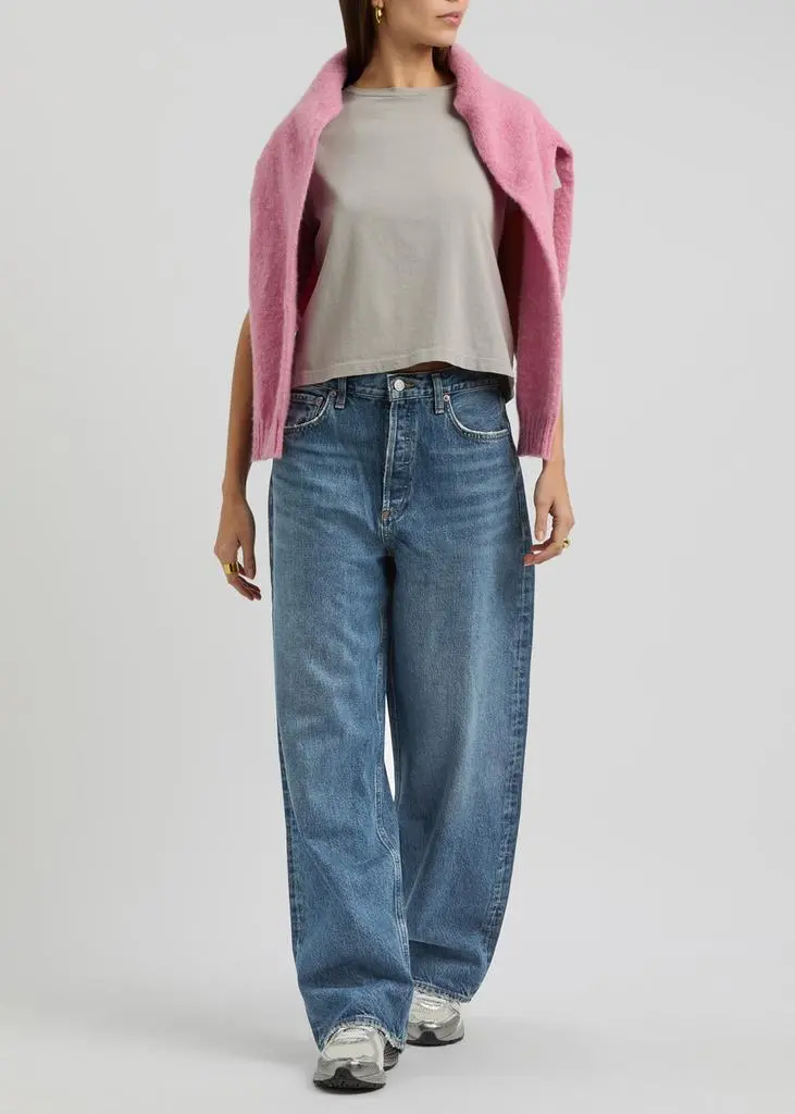 AGOLDE Low Slung Baggy distressed wide-leg jeans 4