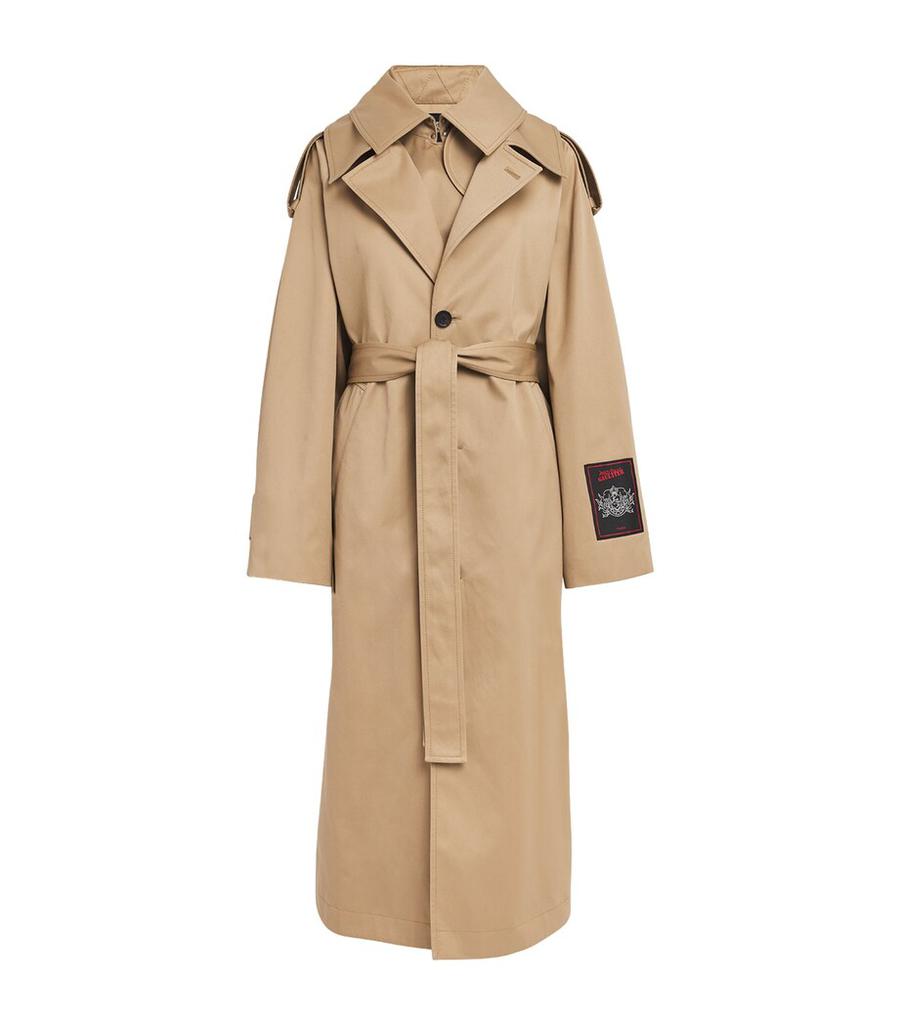 Jean Paul Gaultier Twill Deconstructed Trench Coat - Coats