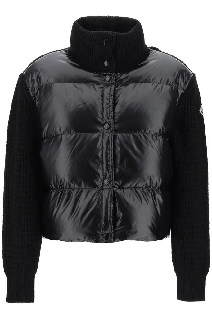 Moncler Moncler basic boxy hybrid cardigan 1