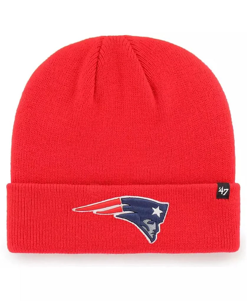47 Brand Men's Red New England Patriots Secondary Basic Cuffed Knit Hat 1