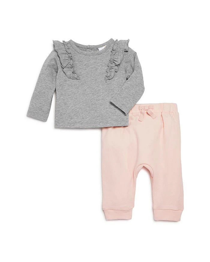 Bloomie's Baby Girls' Ruffled Top & Jogger Pants Set, Baby - Exclusive 1