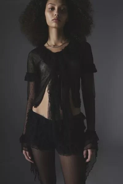 Jaded London Jaded London Flamenco Frill Sheer Ruffle Top 2