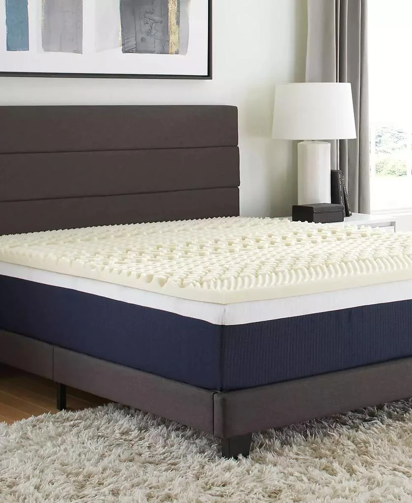 Comfort Tech 1.5" 7-Zone Memory Foam Mattress Topper 1