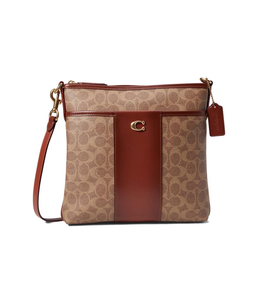 COACH Color-Block Coated Canvas Signature Kitt 26