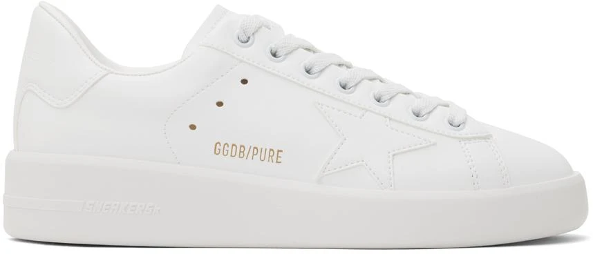 Golden Goose White Purestar Sneakers 1