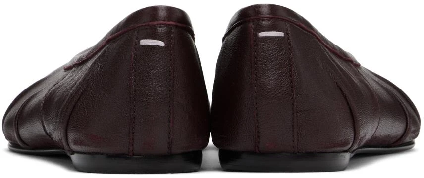 MAISON MARGIELA Burgundy Tabi New Ballerina Flats 2