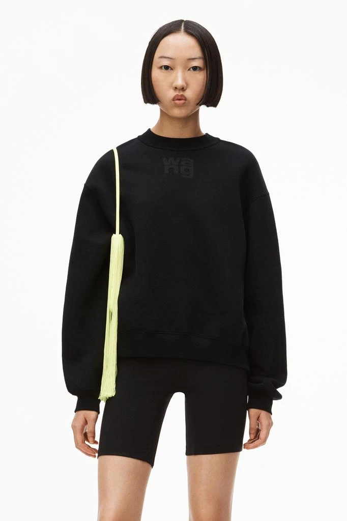 Alexander Wang puff logo sweatshirt in structured terry 2