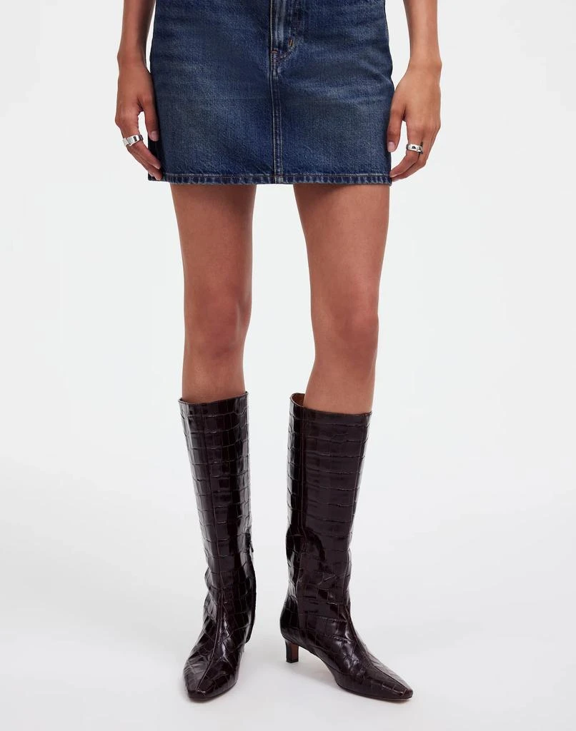 Madewell The Dimes Kitten-Heel Knee Boot 5