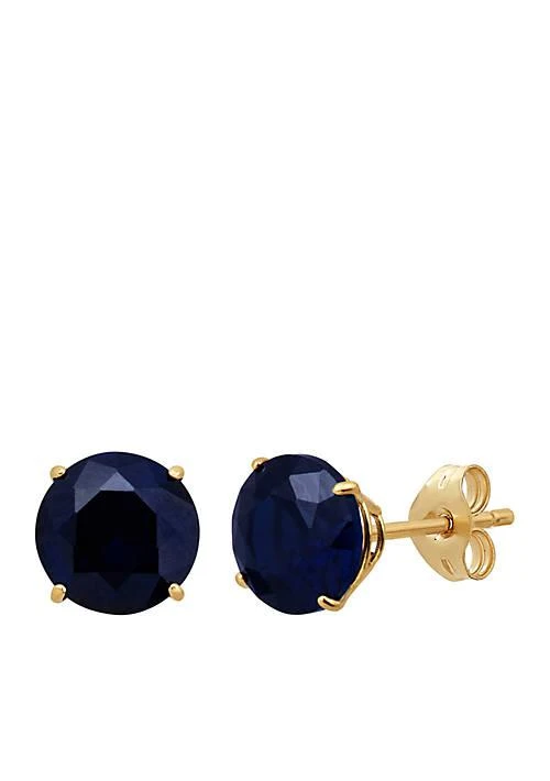 Belk 
Co. Co. Created Sapphire Earrings In 10K Yellow Gold
