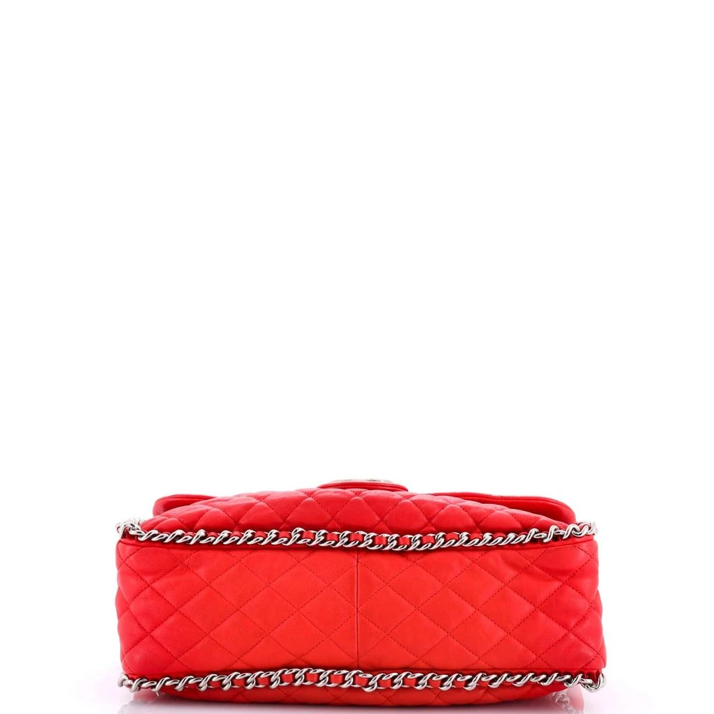 Chanel Chain Around Flap Bag Quilted Leather Maxi 4