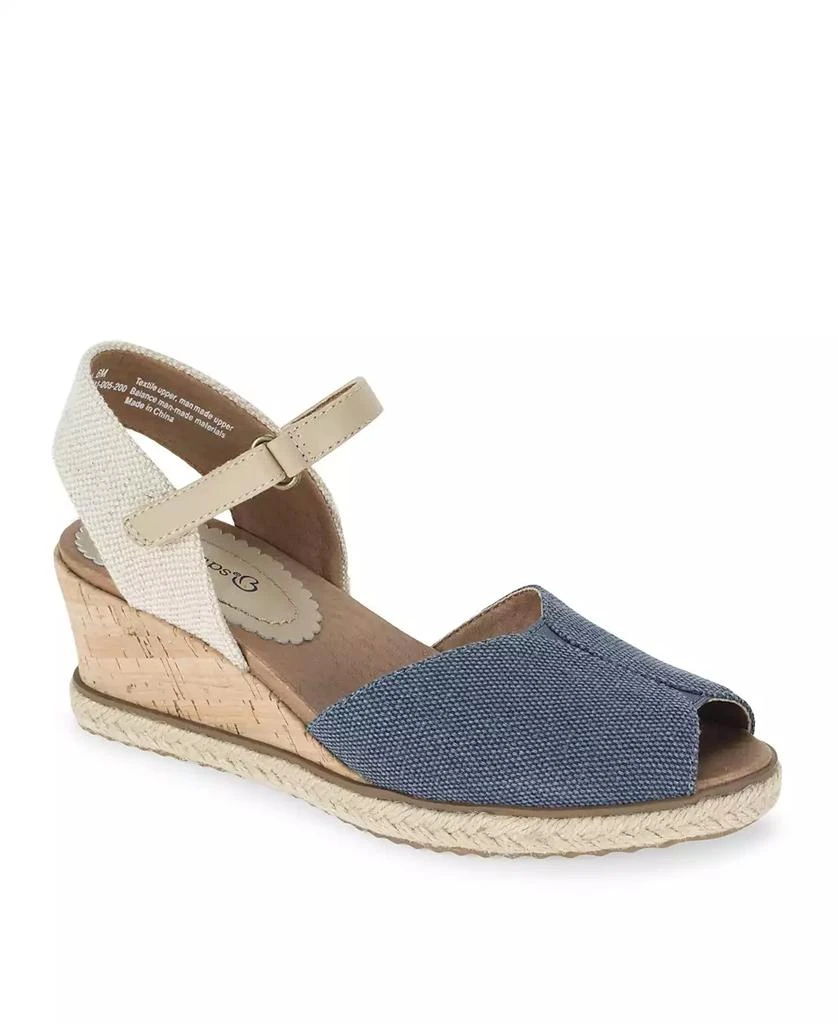 Baretraps Women's Odetta Peep Toe Espadrille Wedge Sandals 6