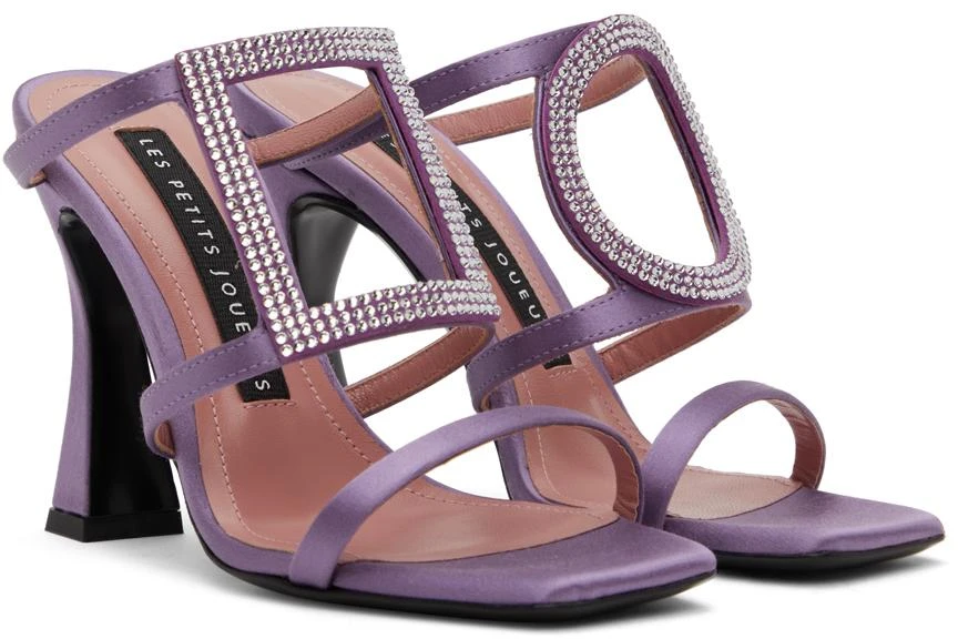 Les Petits Joueurs Purple Hoya Heeled Sandals 4