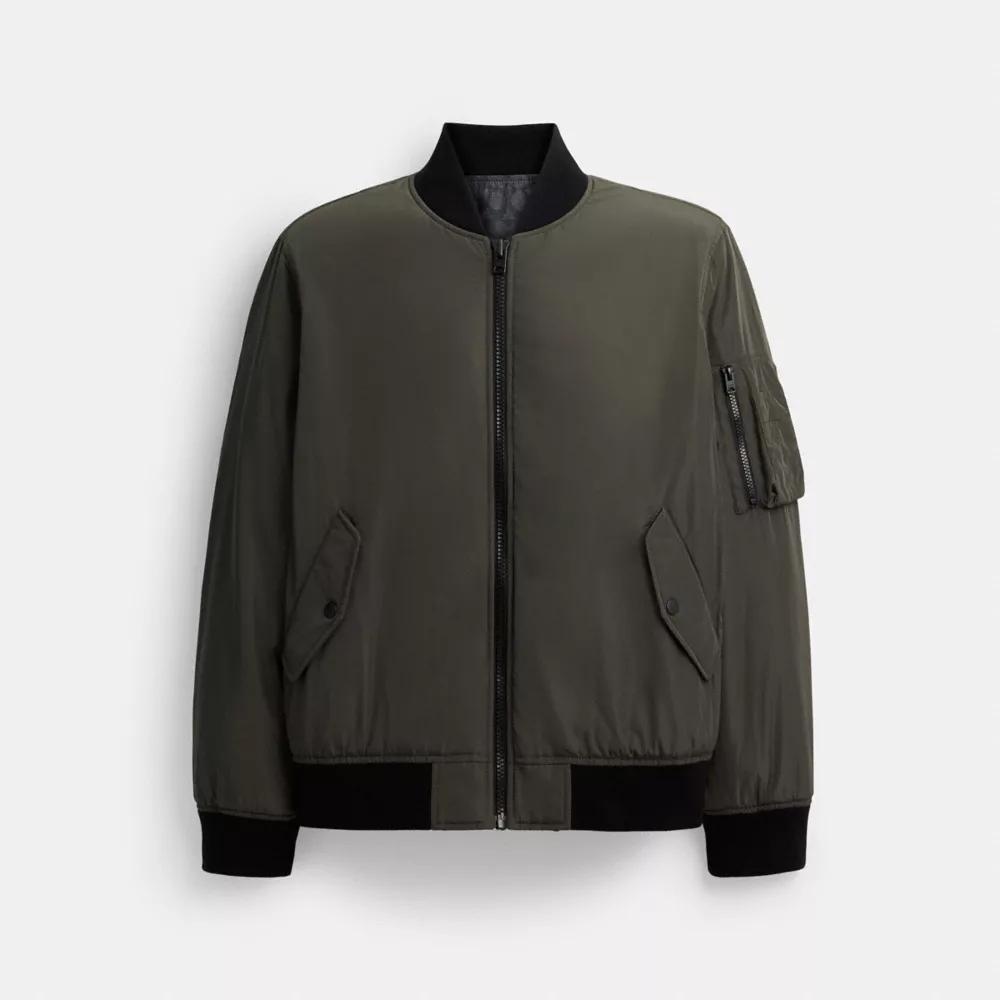 ジャケット・アウター COACH LEATHER Trucker Jacket L CM795 Coach Outlet Leather Trucker Jacket