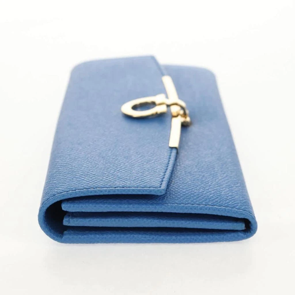 Salvatore Ferragamo Gancini Flap Continental Wallet Leather Leather Wallets Accessory (Pre-Owned) 3