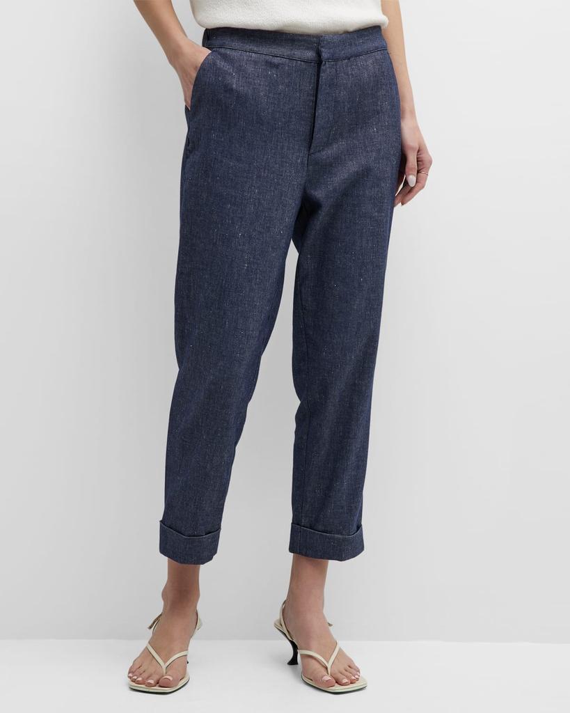 Brochu Walker Westport Cropped Metallic Shimmer Pants