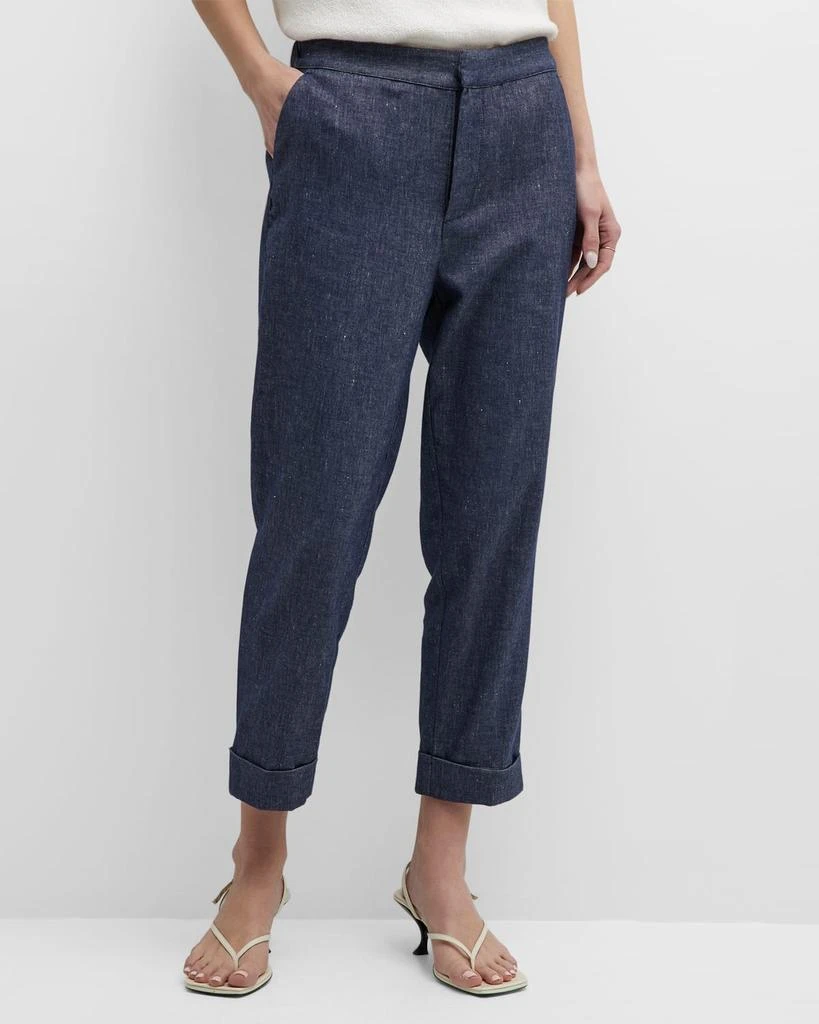 Brochu Walker Westport Cropped Metallic Shimmer Pants 2