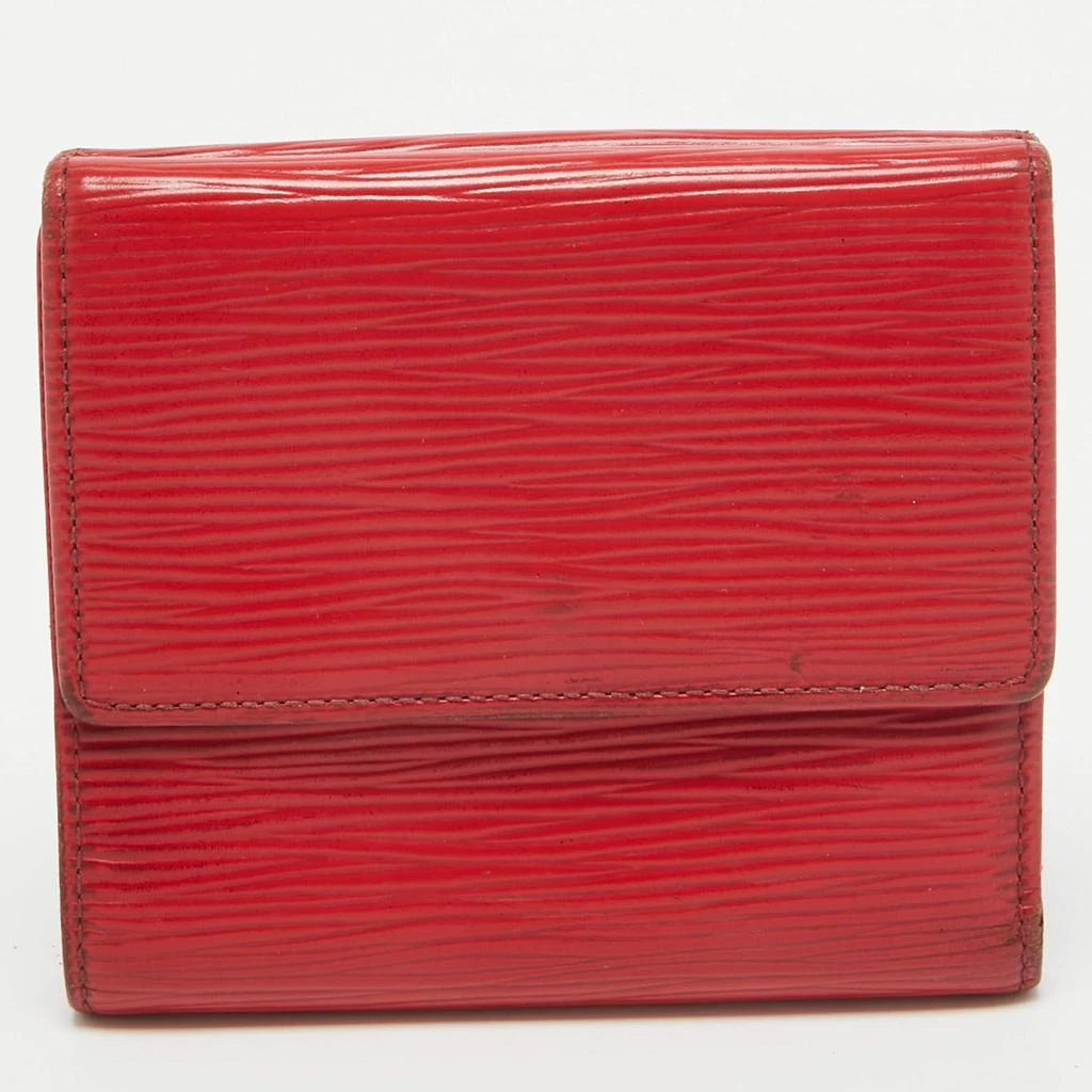 Louis Vuitton Louis Vuitton Red Epi Leather Elise Wallet 4