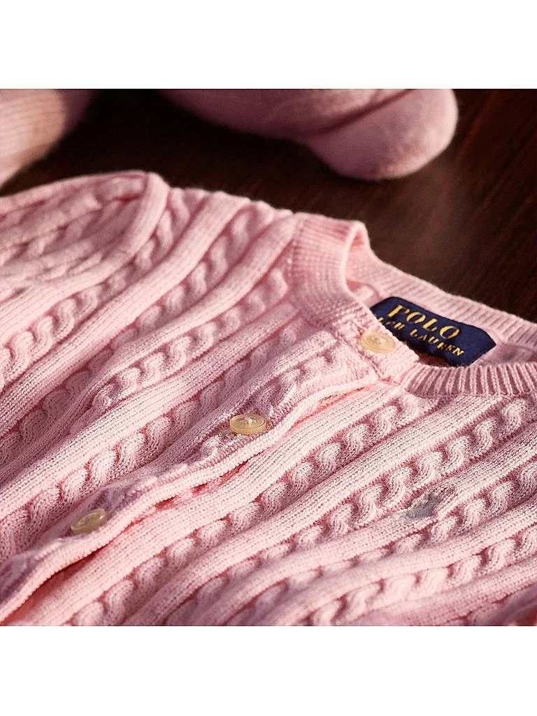 Ralph Lauren Girl's Cable-Knit Cotton Cardigan 9