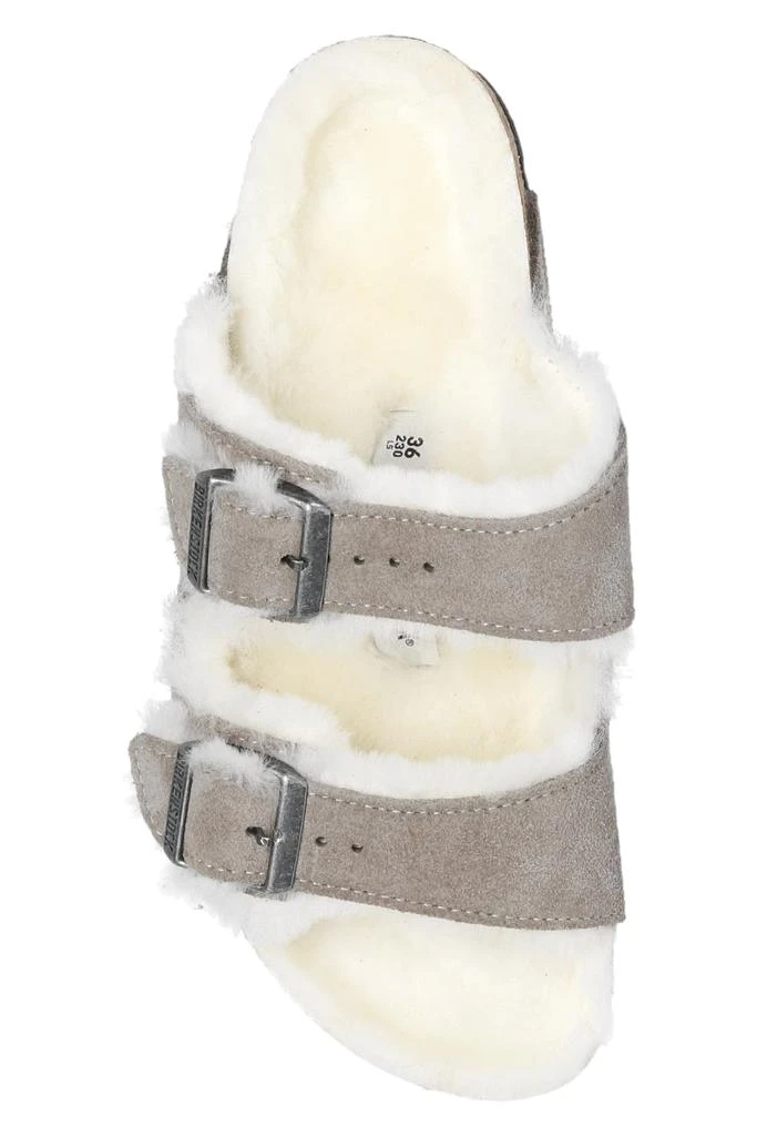 Birkenstock ‘Arizona Fur’ suede slides 6