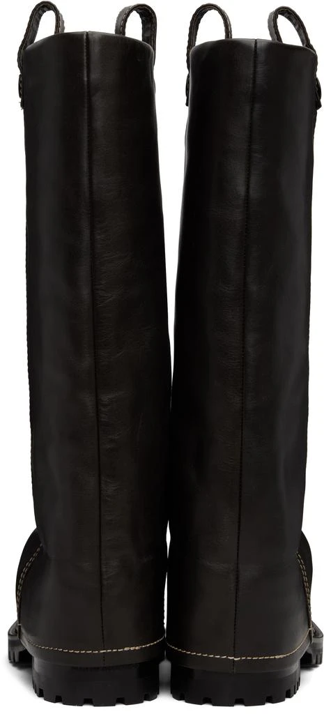 Acne Studios Brown Leather Boots 2