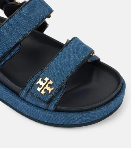 Tory Burch Kira denim platform sandals 6