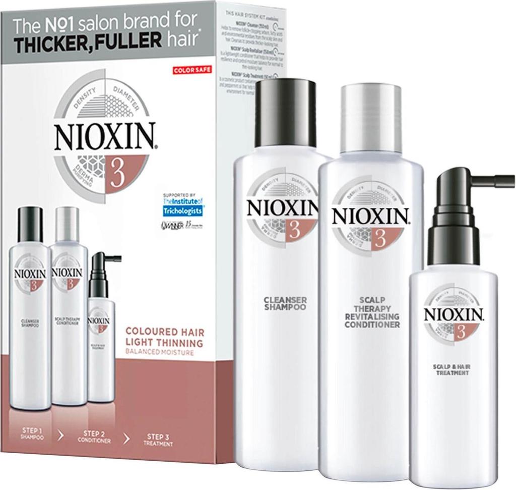 NIOXIN NIOXIN 3-Part System 3 Trial Kit for Coloured Hair with Light Thinning