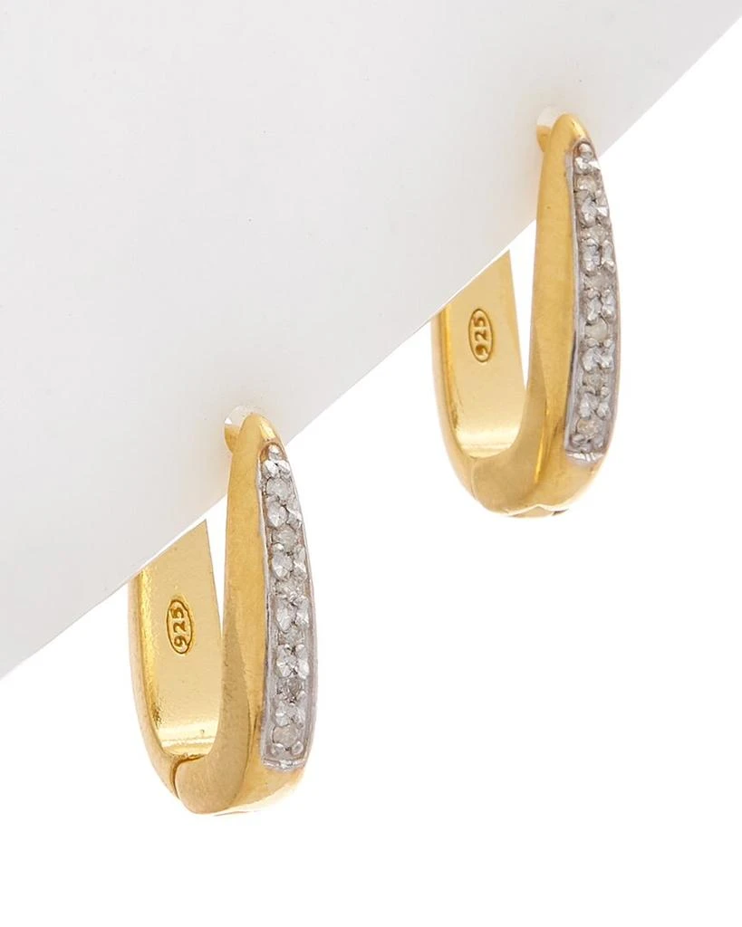 Meshmerise 18K Over Silver 0.15-0.18 ct. tw. Diamond Earrings