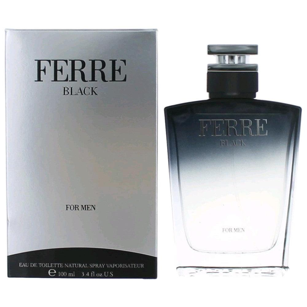Gianfranco Ferre 2pcs Ferre Black by , 3.4 oz Eau De Toilette Spray for Men