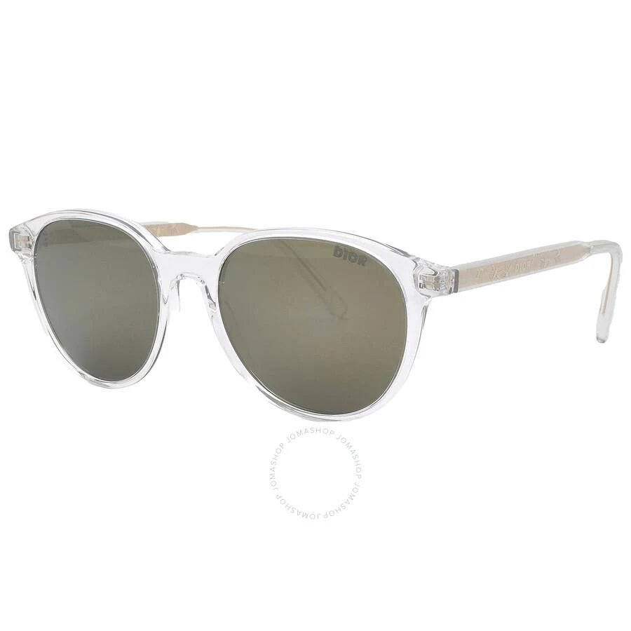 Dior INDIOR R1I Brown Mirror Round Men's Sunglasses DM40105I 26G 52 2