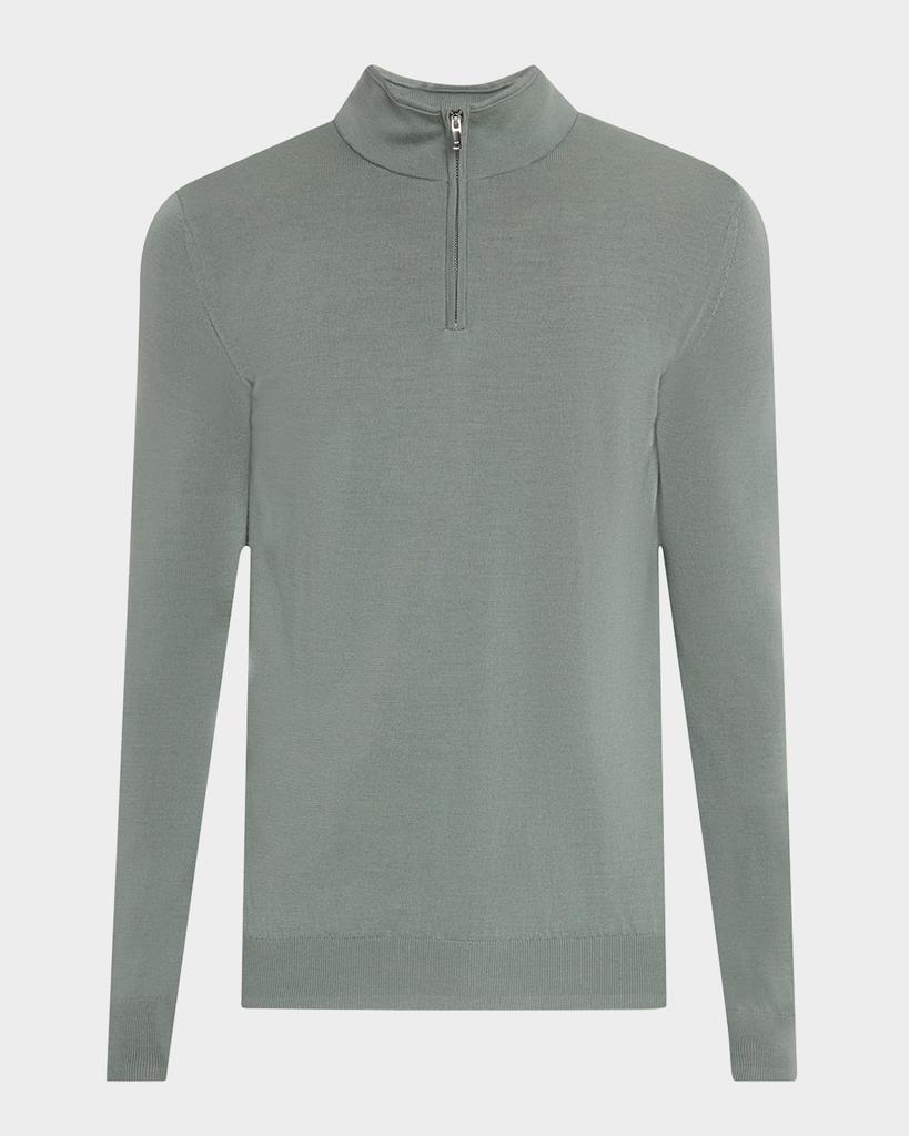 REISS Men's Blackhall Half-Zip Sweater