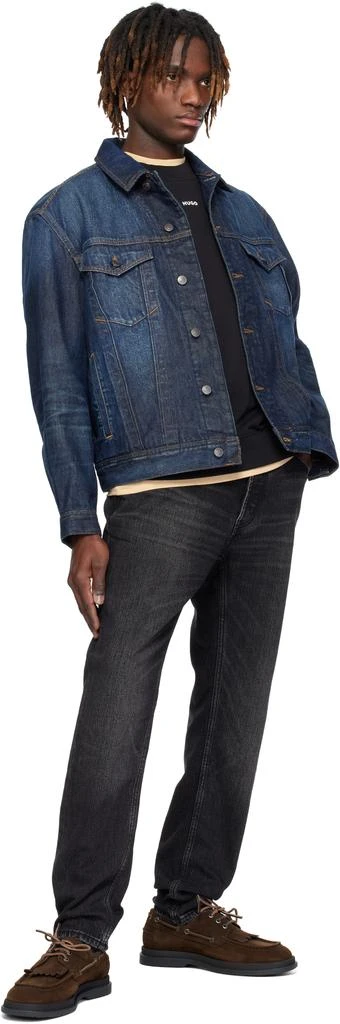 Hugo Boss Blue Adjustable Hem Denim Jacket 4