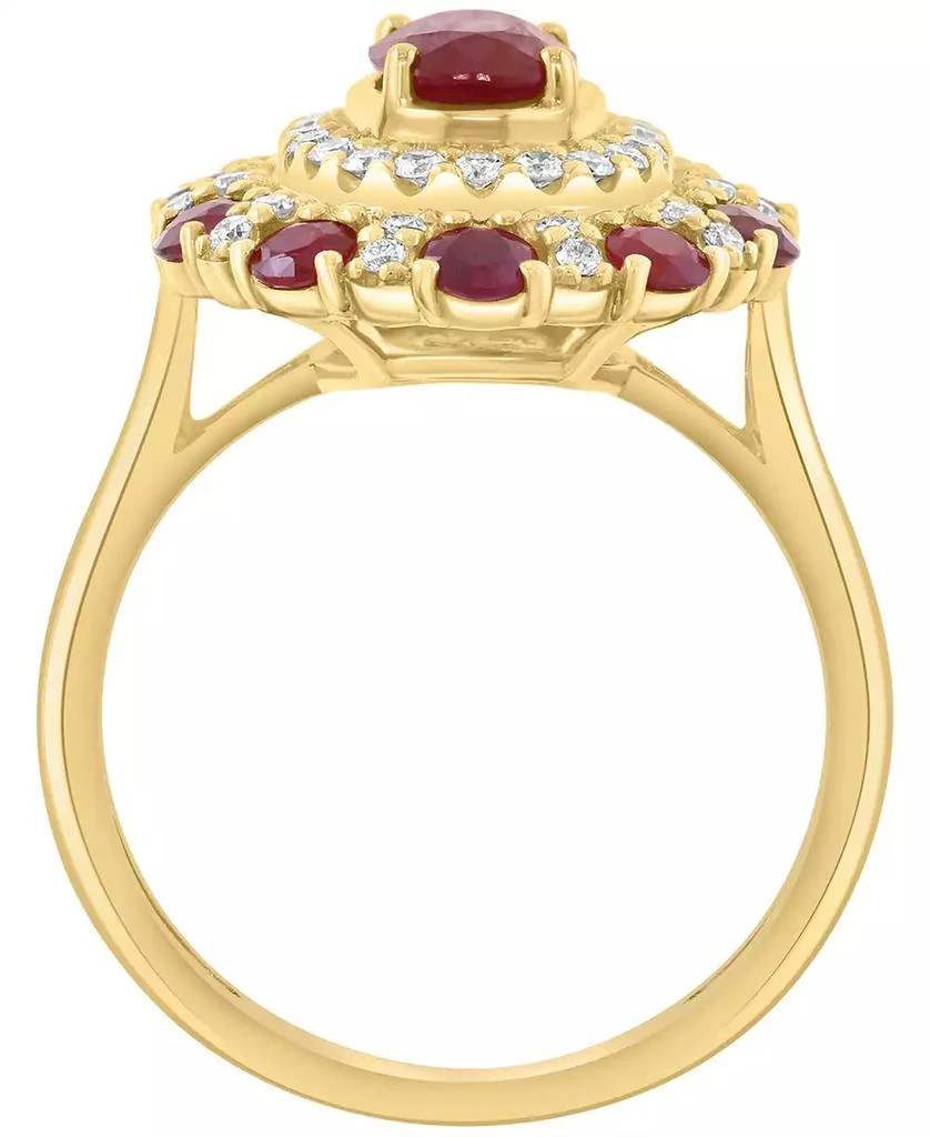 Effy Ruby (1-5/8 ct. t.w.) 
Diamond (1/3 ct. t.w.) Ring in 14k Rose Gold 2