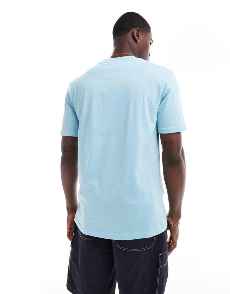 Brave Soul Brave Soul high neck t-shirt in sky blue 3