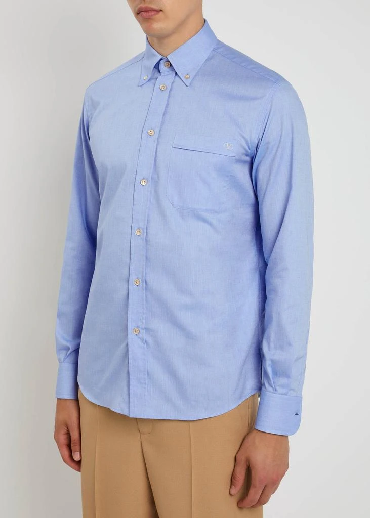 Valentino Logo-embroidered cotton Oxford shirt 2
