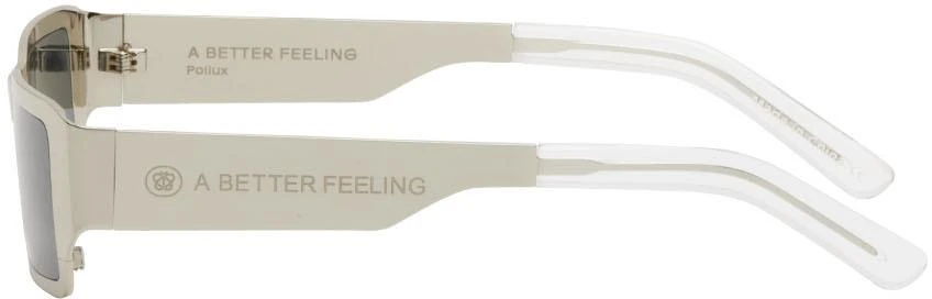 A BETTER FEELING Silver Pollux Sunglasses 3