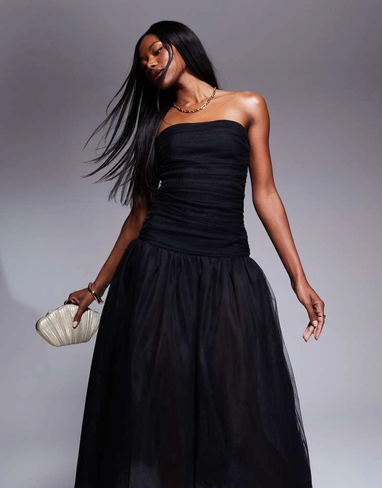 sachin and babi light blue dress Maayan Black Vegan Leather Corset High Slit Drop Waist Maxi Dress (Arc