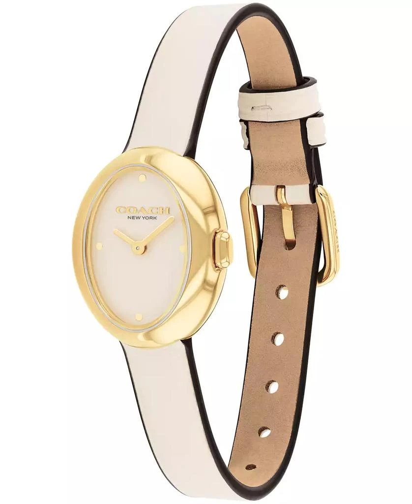 Coach Women's Chalk Sammy Leather Strap Watch 22.5mm 2