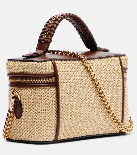 Stella McCartney Falabella Mini raffia tote bag 4